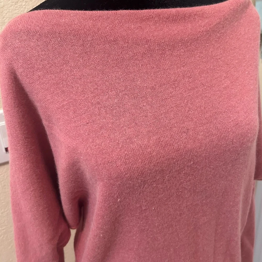 SOUVENIR- pink sweater half sleeve dress 80%POLYESTER 15%VISCOSA  5 %ELASTANE - Picture 5 of 8